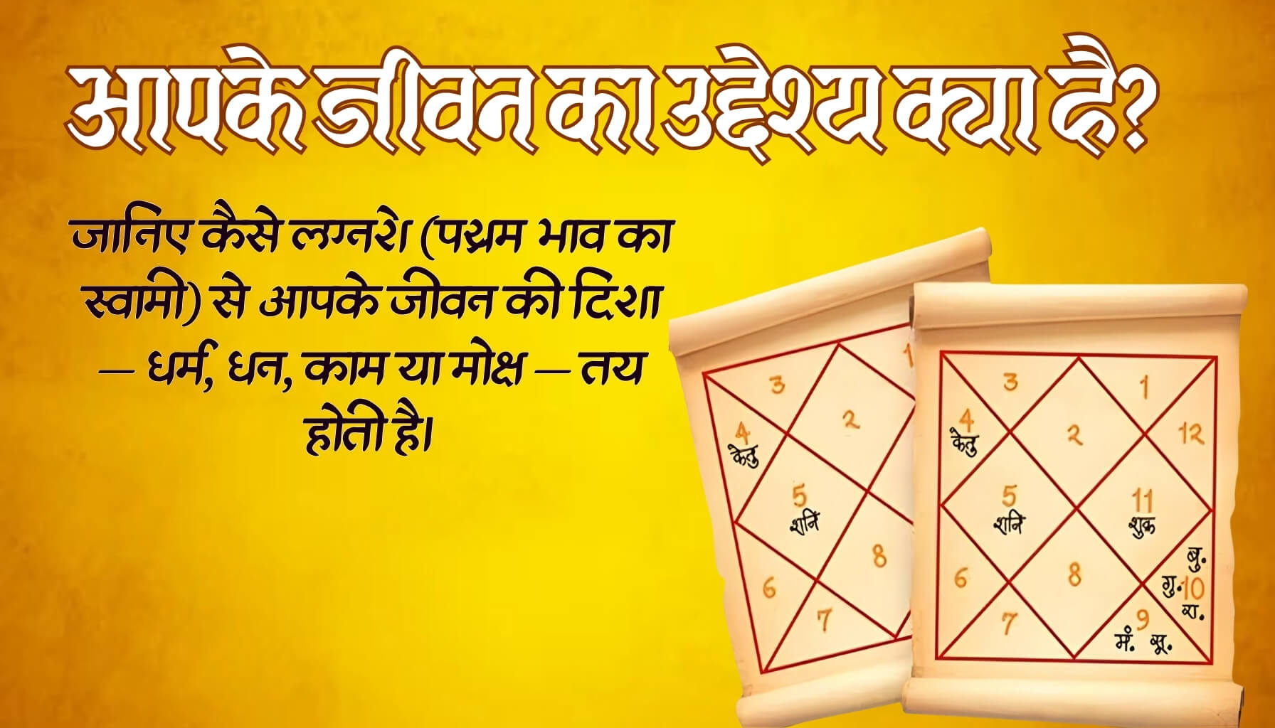 आपके जीवन का उद्देश्य क्या है? जानिए लग्नेश (प्रथम भाव का स्वामी) से