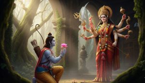 भगवान राम ने माँ दुर्गा की पूजा
