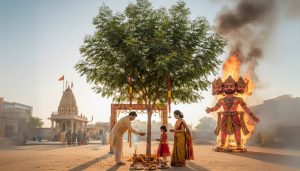 विजयदशमी पर दिन शमी वृक्ष का पूजन